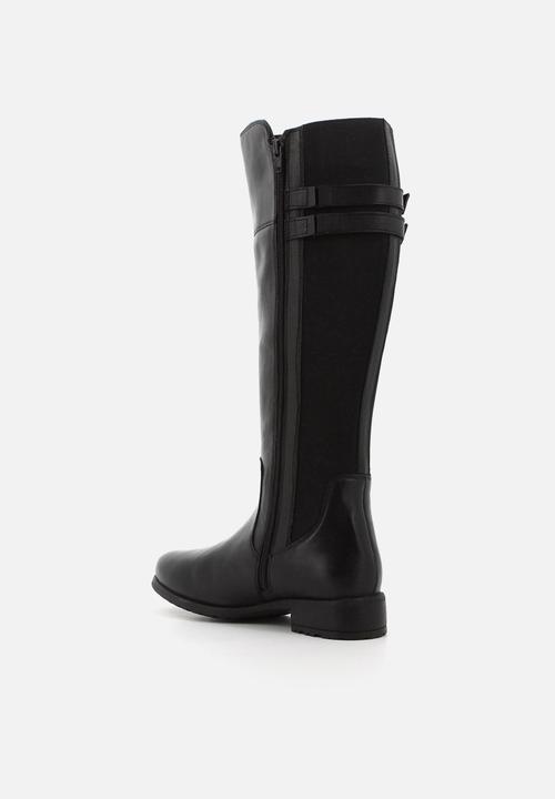 Hush Puppies - Arla Riding  - Black leather