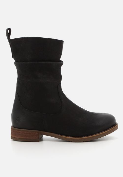 Hush Puppies - Emilia Mid Calf - Black leather