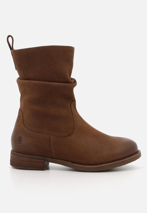 Hush Puppies - Emilia Mid Calf  - Brown leather