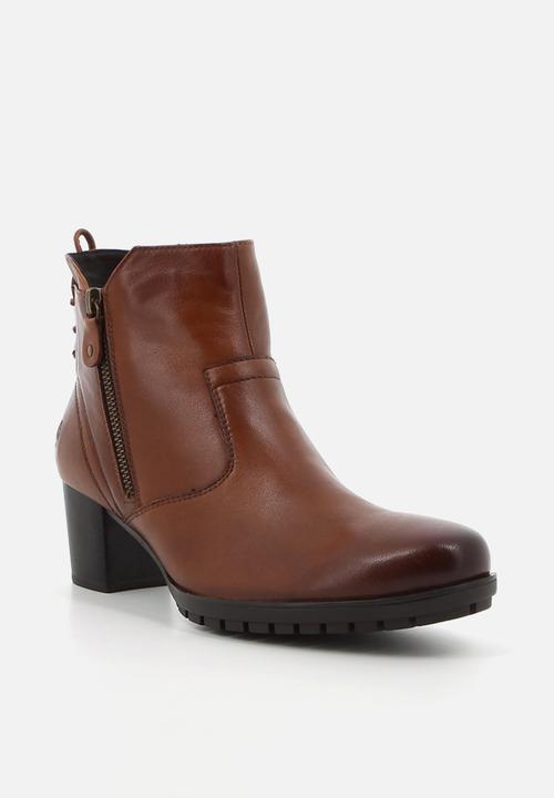 Hush Puppies - Nelly Ankle  - Brown leather
