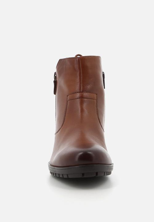 Hush Puppies - Nelly Ankle  - Brown leather