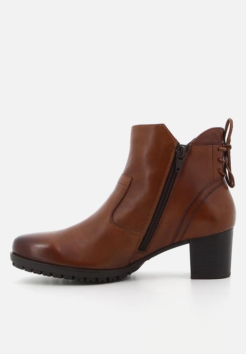Hush Puppies - Nelly Ankle  - Brown leather