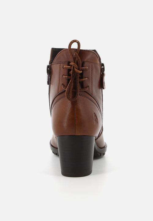 Hush Puppies - Nelly Ankle  - Brown leather