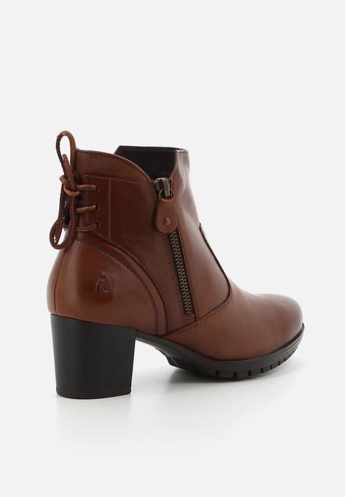 Hush Puppies - Nelly Ankle  - Brown leather