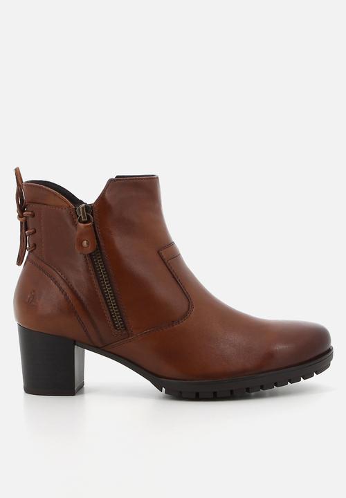 Hush Puppies - Nelly Ankle  - Brown leather