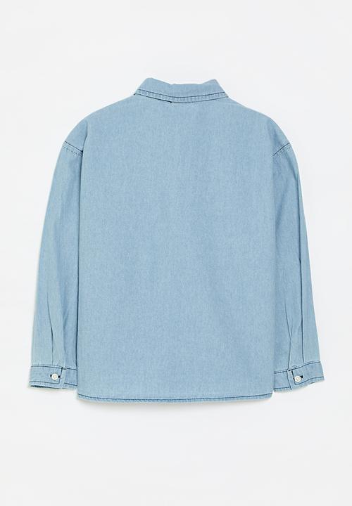 Pop Candy - Denim shirt-blue