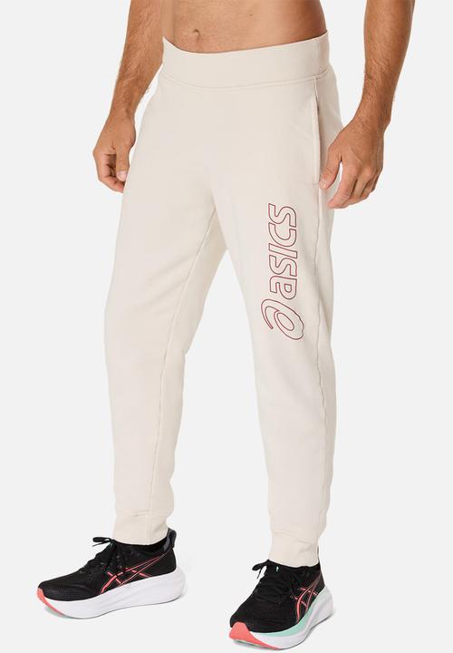 ASICS - Logo Sweat Pant - Birch / Burnt Red