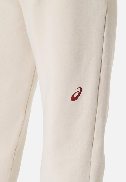 ASICS - Logo Sweat Pant - Birch / Burnt Red
