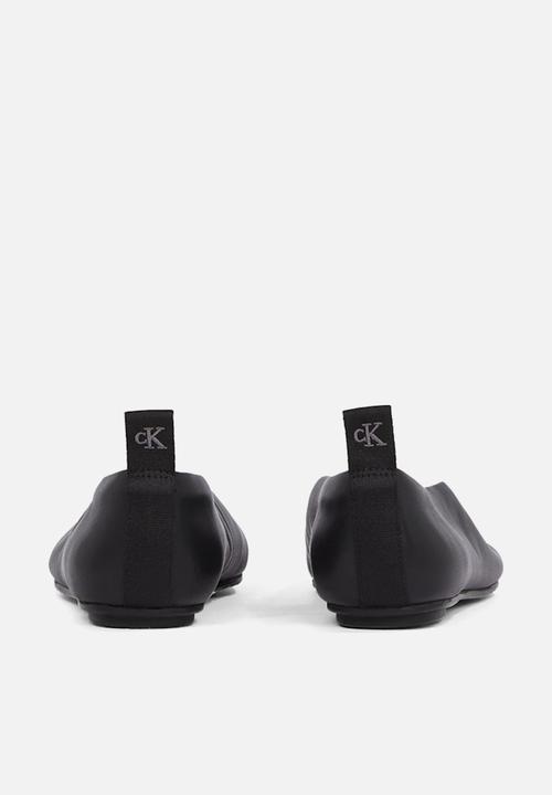 Calvin Klein - Ballerina leather pump - triple black