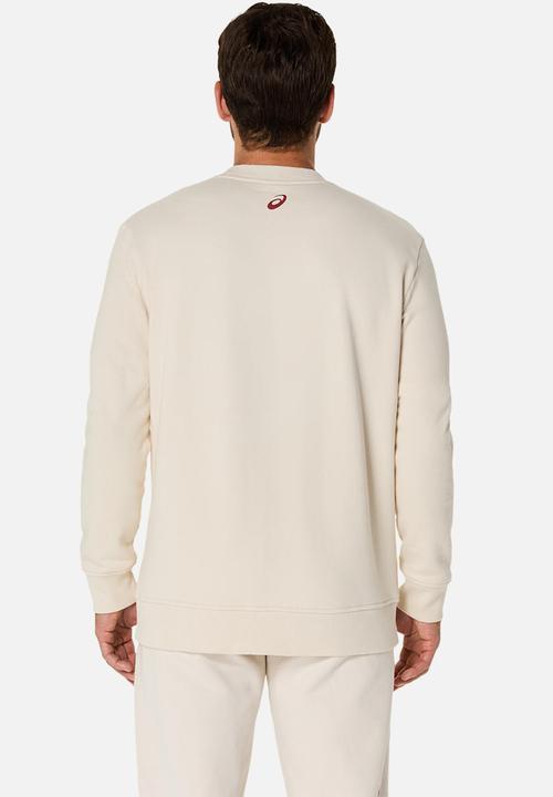 ASICS - Crew  Sweatshirt - Birch / Burnt Red