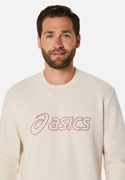 ASICS - Crew  Sweatshirt - Birch / Burnt Red