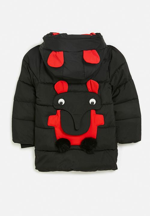 Pop Candy - Hooded puffer - black