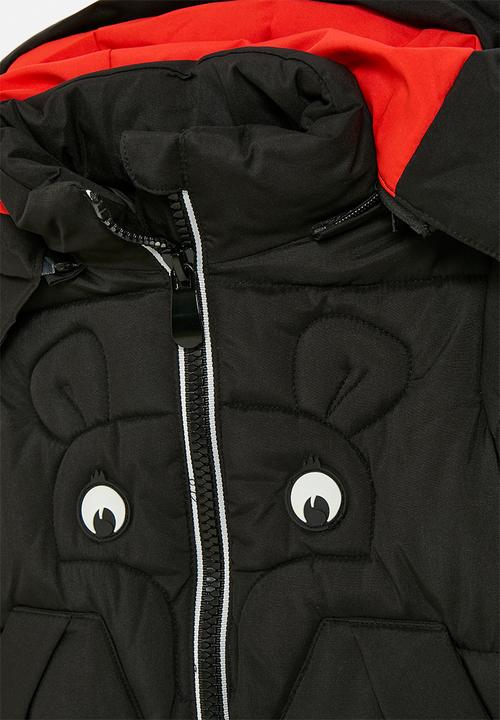 Pop Candy - Hooded puffer - black