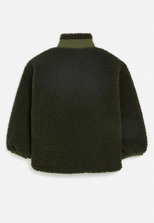 Pop Candy - Zip thru fleece jacket - green