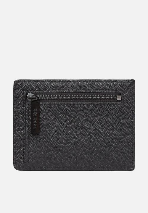 Calvin Klein - CK Must Id Cardholder - Black Caviar Grain/Smooth