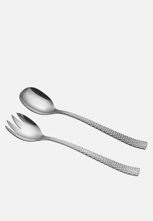 Maxwell & Williams - MW Diamonds Salad Server Set of 2 - Silver