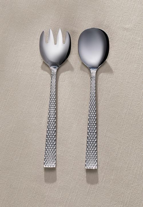 Maxwell & Williams - MW Diamonds Salad Server Set of 2 - Silver