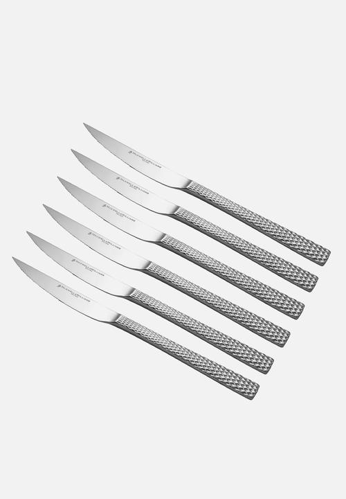 Maxwell & Williams - MW Diamonds Steak Knife Set of 6 - Silver