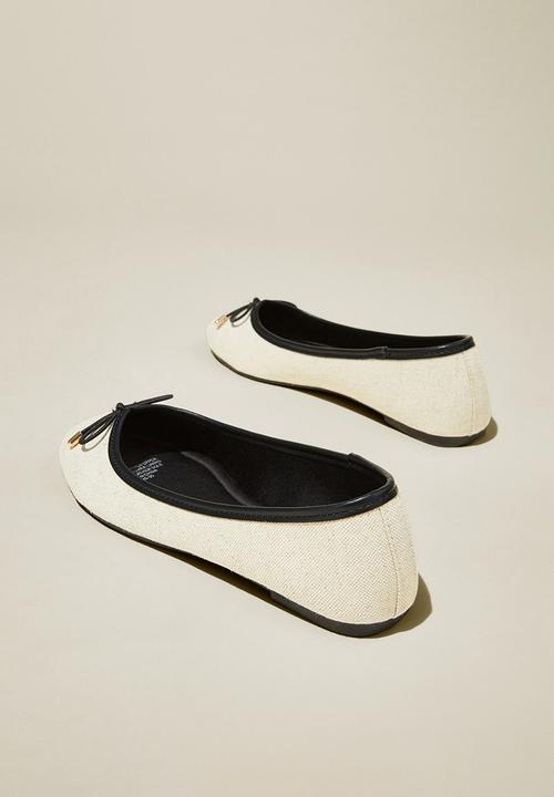 Cotton On - Emma bow ballerina - canvas/black