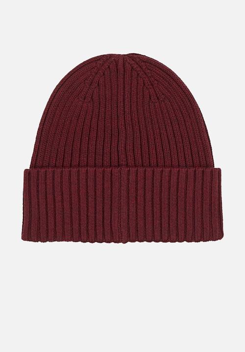 Tommy Hilfiger - THe Flag Twisted Yarn Beanie - Raspberry Truffle