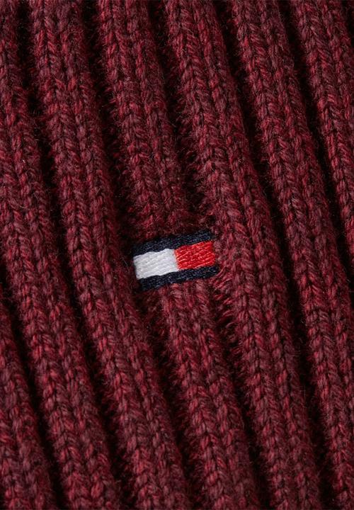Tommy Hilfiger - THe Flag Twisted Yarn Beanie - Raspberry Truffle
