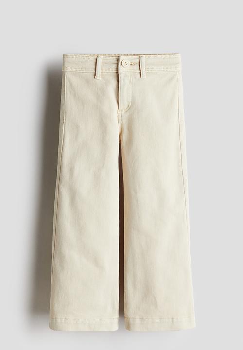 H&M - Flared trousers - light beige