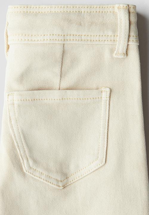 H&M - Flared trousers - light beige