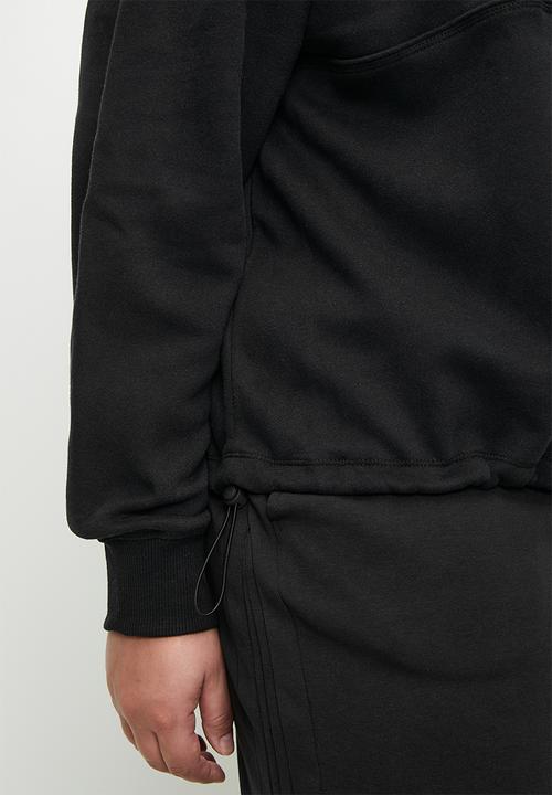 Cotton On - Plus Plush Essential Half Zip Jumper - Black