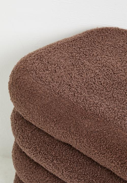 Sixth Floor - Dalton ribbed ottoman - rust