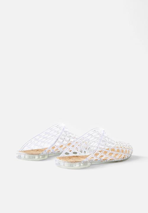 Cotton On - Jade jelly mule - clear