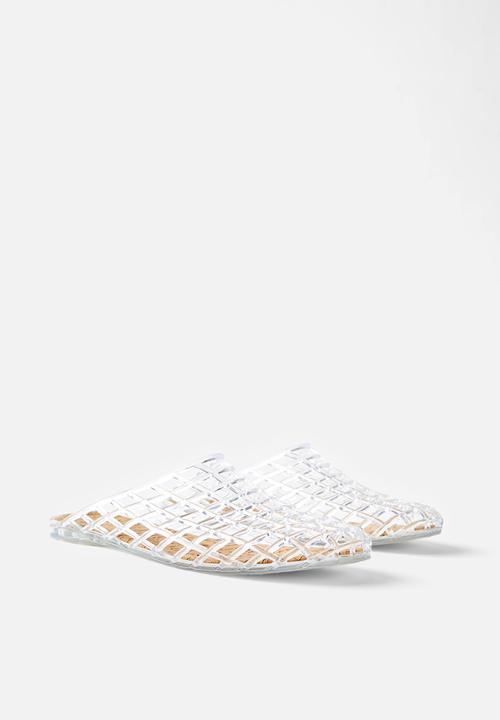 Cotton On - Jade jelly mule - clear