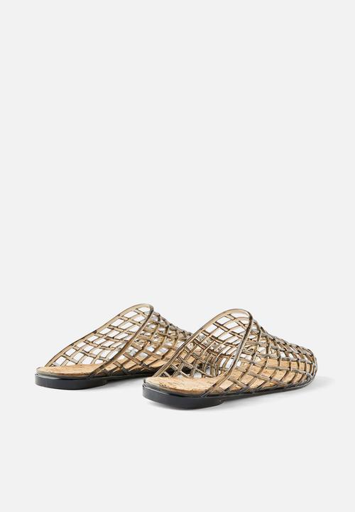 Cotton On - Jade jelly mule - black