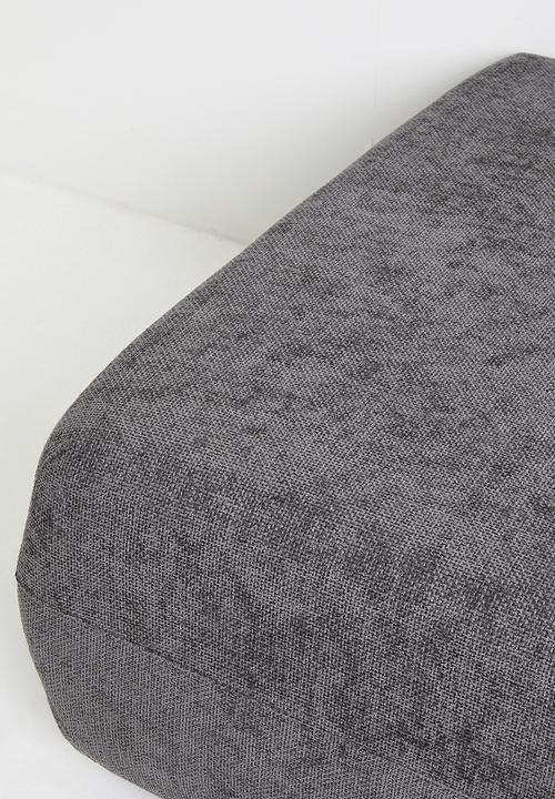 Sixth Floor - Rani modular ottoman - charcoal
