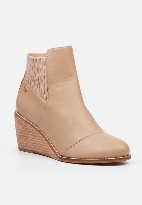 Miss Black - Carla 1 leather boot - taupe