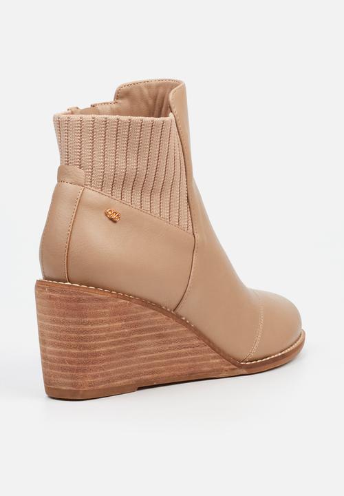 Miss Black - Carla 1 leather boot - taupe