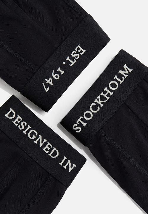 H&M - 3-Pack short trunks with lycra® - black