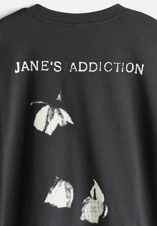 H&M - Oversized printed T-shirt - black jane's addiction