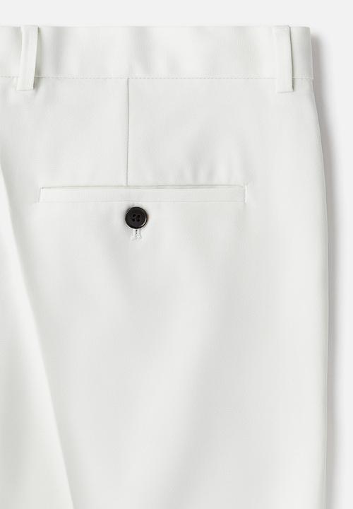 H&M - Slim fit ankle-length trousers - white