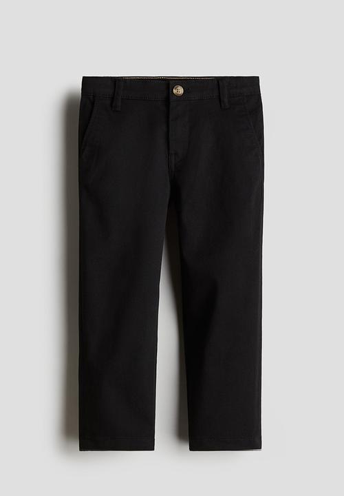 H&M - Twill chinos - black
