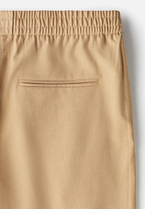 H&M - Slim fit tailored trousers - beige