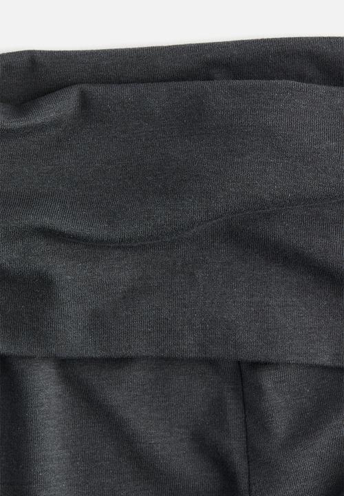 H&M - Flared jersey trousers - dark grey