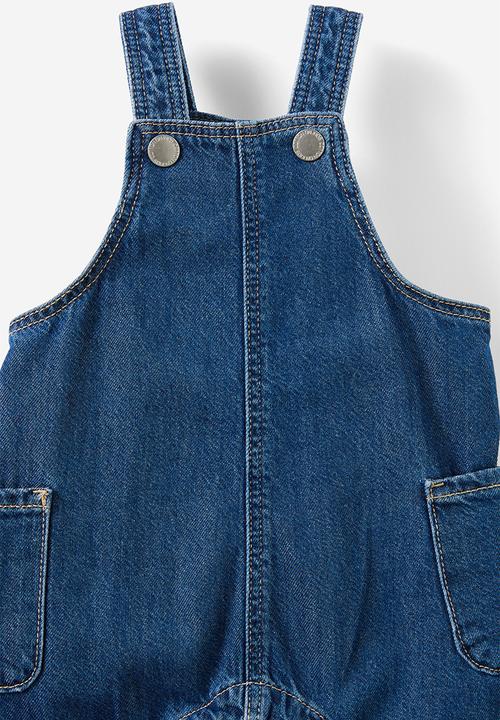 Cotton On - Kairo denim overall - mid blue wash