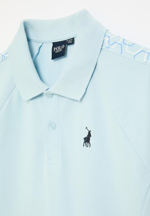 POLO - Boys jackson panel ss golfer - light blue