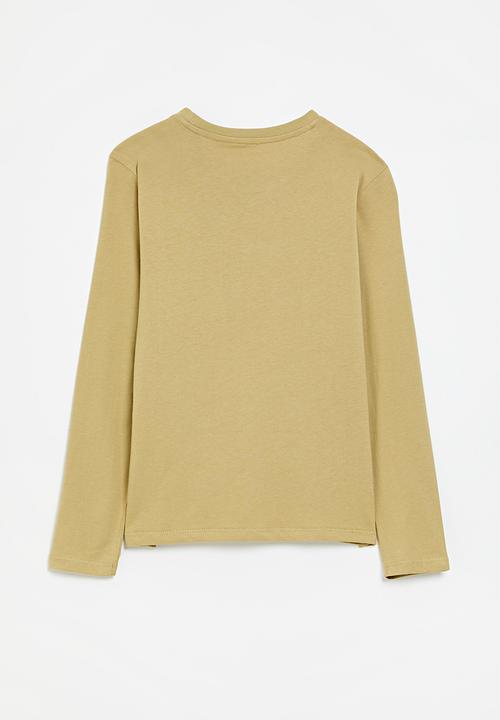 POLO - Girls amara printed short sleeve tee - stone