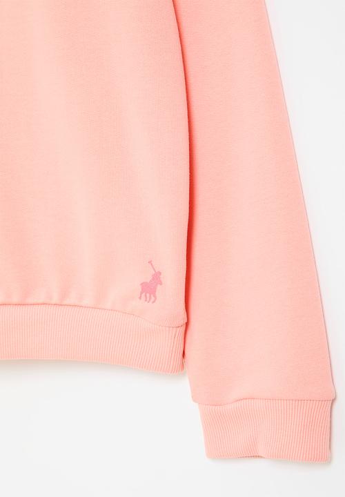 POLO - Girls skylar printed sweater - peach