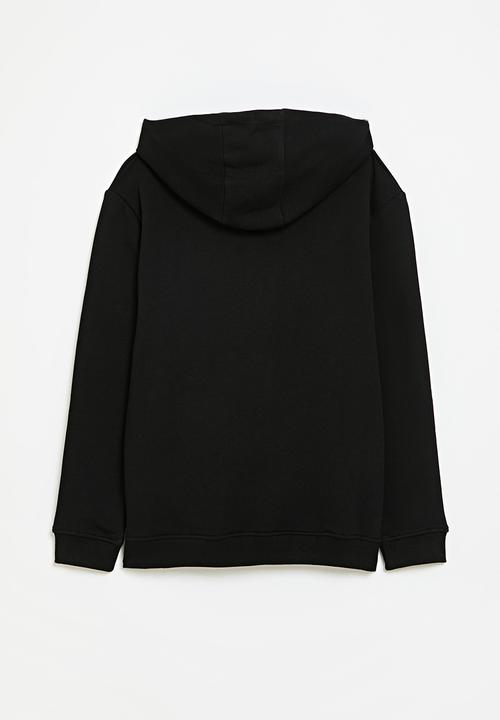 POLO - Boys clayton hooded sweater - black
