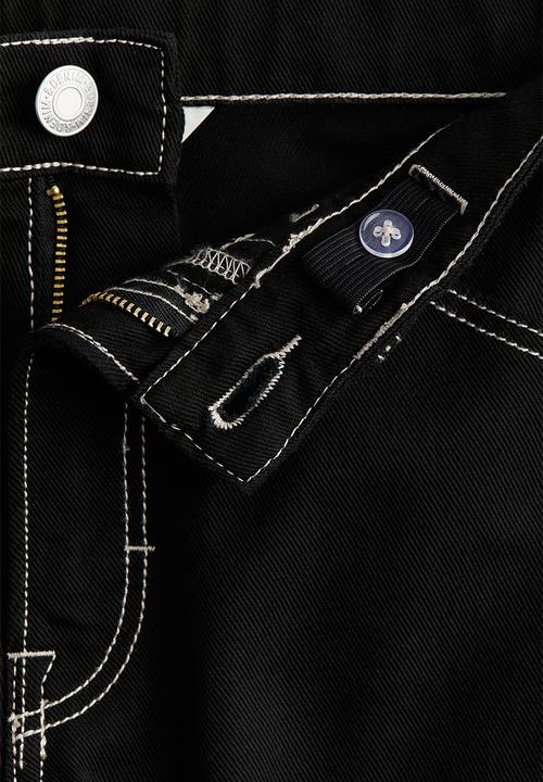 H&M - Baggy carpenter jeans - black