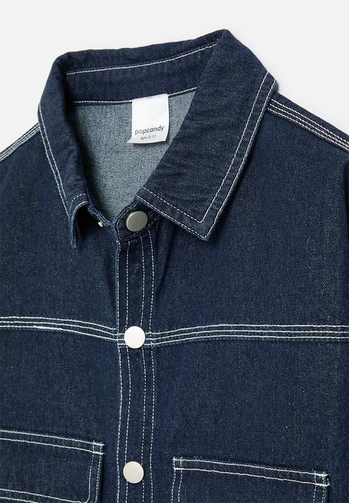 Pop Candy - Denim overshirt - blue