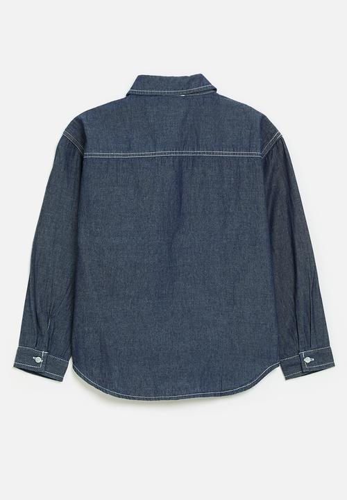 Pop Candy - Denim shirt - dark blue