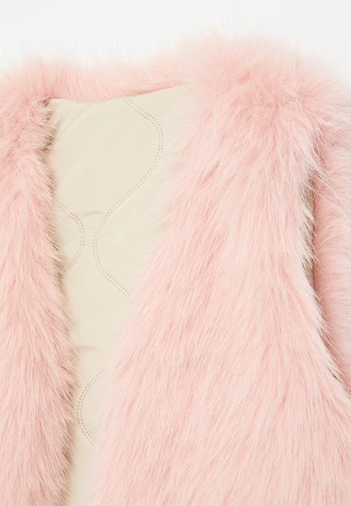Pop Candy - Faux fur gilet - pink